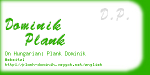 dominik plank business card